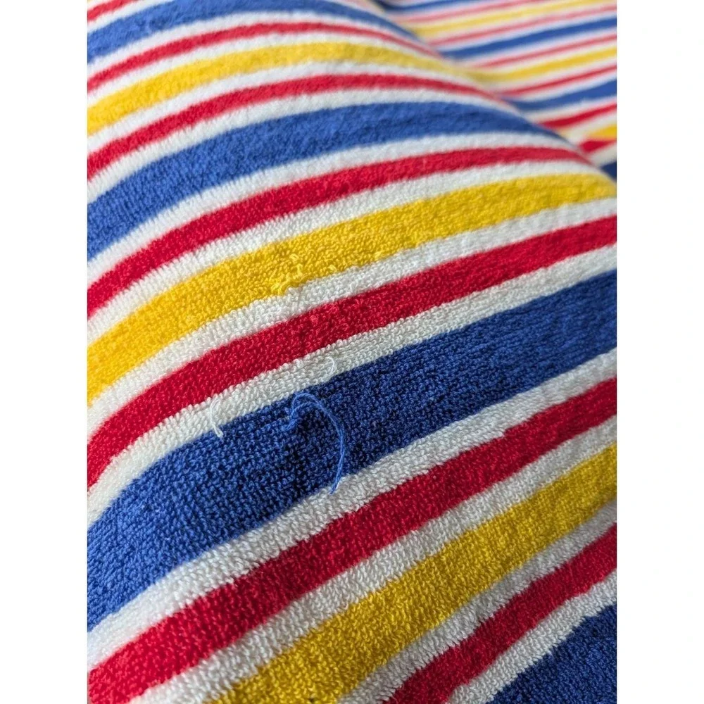 Vintage Dial Tone Soap Promo Red Yellow Striped Beach Towel Head Blow Up Pillow